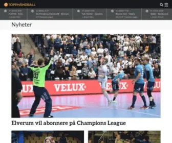 Topphandball.no(Topphåndball) Screenshot