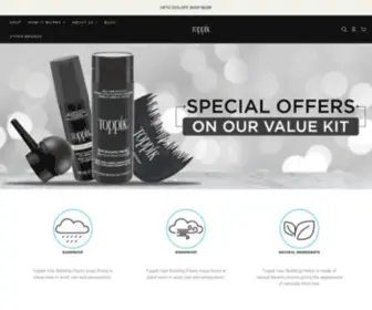 Toppik-India.com(Toppik Hair Building Fibers and Thinning Hair Products) Screenshot