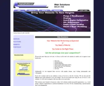 Toppingtheweb.com(Providing a wide range of web based solutions) Screenshot