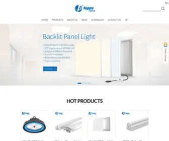 Toppoledlighting.com(Shenzhen Toppo Lighting Company Limited) Screenshot