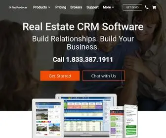 Topproducer.com(Manage clients with real estate CRM and software from Top Producer®) Screenshot