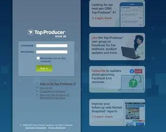 Topproducer8I.com(Top Producer 8i) Screenshot