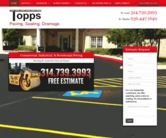 Toppsasphalt.com(Topps Asphalt located in St Louis) Screenshot