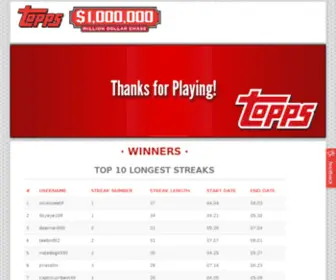 Toppscards.com(Topps Golden Giveaway) Screenshot