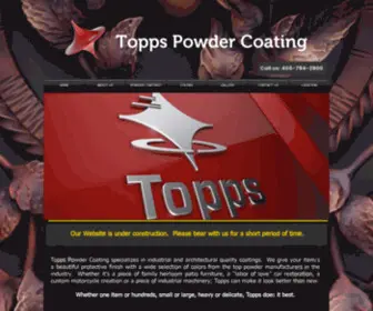 Toppspowder.com(Award winning Industrial powder coating specialists. Size or volume) Screenshot