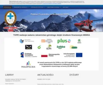 Topr.pl(Tatrzańskie Ochotnicze Pogotowie Ratunkowe) Screenshot