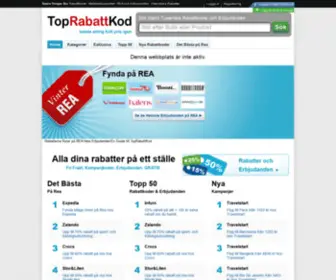 Toprabattkod.se(Rabattkoder, Erbjudanden & Rea) Screenshot