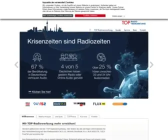 Topradio.de(TOP Radiovermarktung) Screenshot