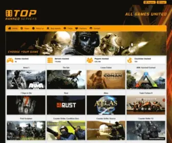 Toprankedservers.com(Top Ranked Servers) Screenshot