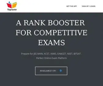 Toprankr.com(Jee main) Screenshot