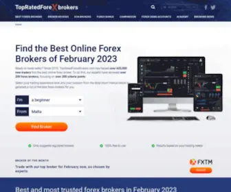 Topratedforexbrokers.com(Best Forex Brokers 2024) Screenshot