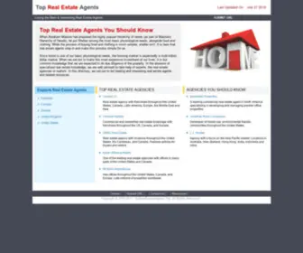 Toprealestateagents.org(Top Real Estate) Screenshot