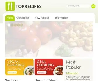 Toprecipes.eu(Recipes resource) Screenshot