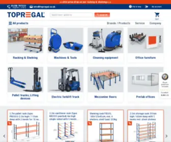 Topregal.co.uk(Heavy duty racks) Screenshot