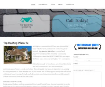 Toproofingwacotx.com(Roofing Waco Tx) Screenshot