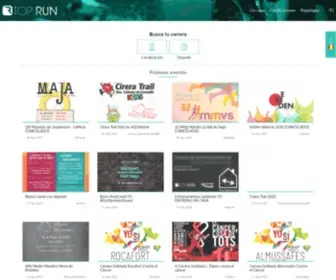 Toprun.es(Tu web de carreras por y para deportistas) Screenshot
