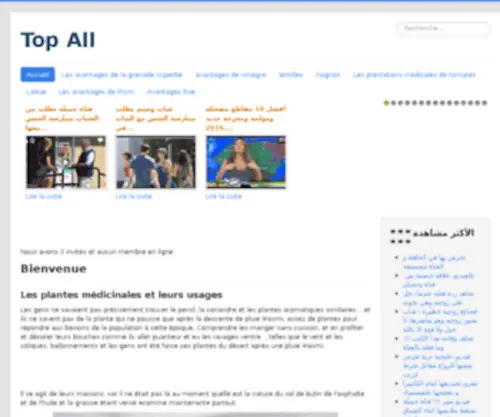 Tops-ALL.com(Accueil) Screenshot
