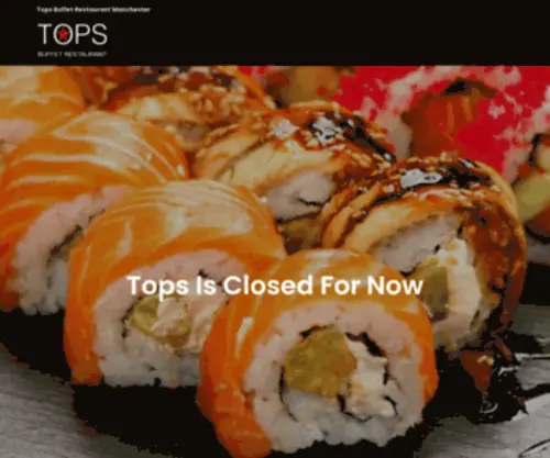Tops-Restaurants.co.uk(Tops Buffet Restaurant in Manchester In Manchester) Screenshot