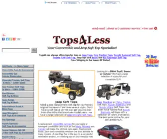 Tops4Less.com(Jeep Accessories) Screenshot
