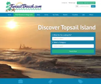 Topsailbeach.com(Find things to do) Screenshot