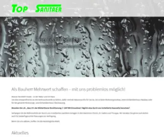 Topsan.ch(Top Team Sanitär) Screenshot