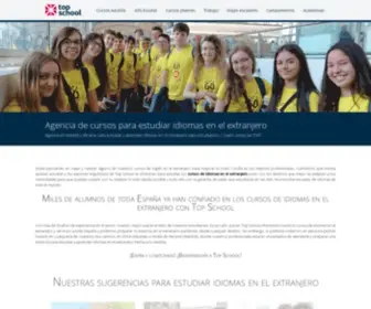 Topschool.es(Cursos de idiomas en el extranjero 2021 con Top School) Screenshot