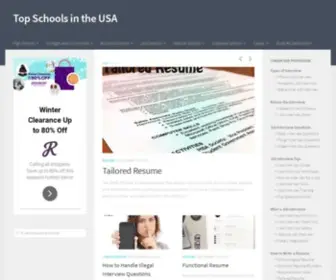 Topschoolsintheusa.com(Top Schools in the USA) Screenshot