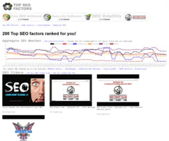 Topseofactors.com(200 Top Ranking Factors in SEO) Screenshot