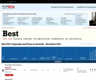 Topseos.com.au(Rankings of Best SEO Companies in Australia) Screenshot