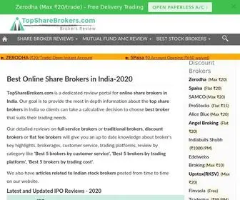 Topsharebrokers.com(Best Online Share Brokers in India) Screenshot