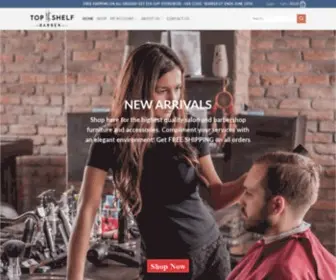 Topshelfbarber.com(Barber Shop Equipment) Screenshot