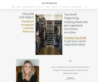 Topshelforganizing.com(Top Shelf Organizing) Screenshot