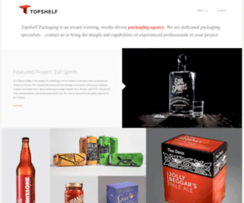 Topshelfpackaging.com(Topshelf Packaging) Screenshot
