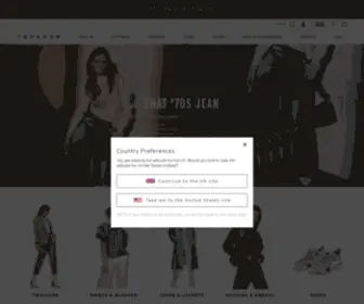 Topshop.co.uk(Topshop-Women's Clothing) Screenshot