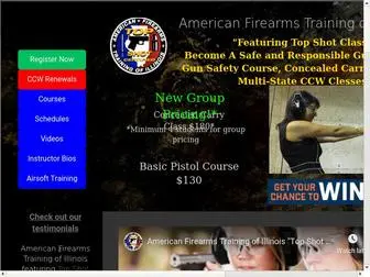 Topshotclass.com(American Firearms Training of Illinois Featuring Top Shot Class) Screenshot