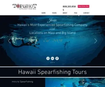 Topshotspearfishing.com(Spearfishing Lessons Maui) Screenshot