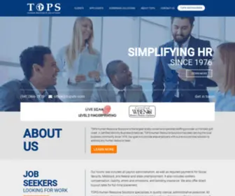 Topshr.com(Human Resources Solutions) Screenshot