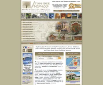 Topsiderhouseplans.com(Topsider Homes) Screenshot