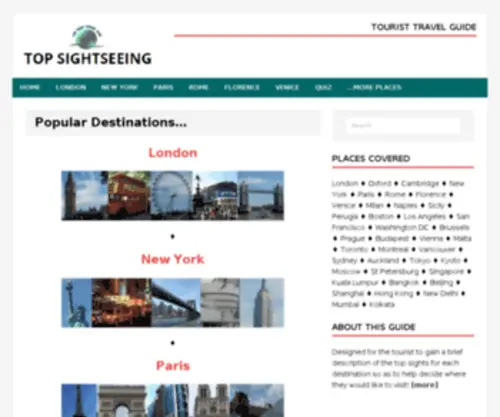 Topsightseeing.com(Top Sightseeing Tourist Travel guide) Screenshot