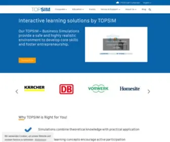 Topsim.com(Learning Business by Doing Business) Screenshot