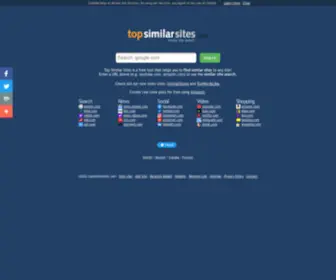 Topsimilarsites.com(Top Similar Sites) Screenshot