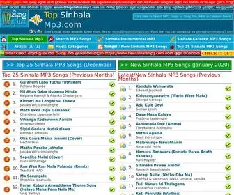 TopsinhalaMP3.com(Top Sinhala mp3) Screenshot