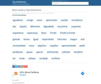 Topsinonimos.com(Dicionário de sinônimos) Screenshot