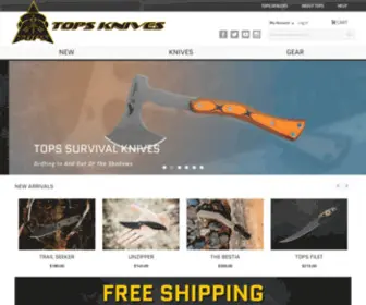 Topsknivesusa.com(TOPS Knives USA) Screenshot