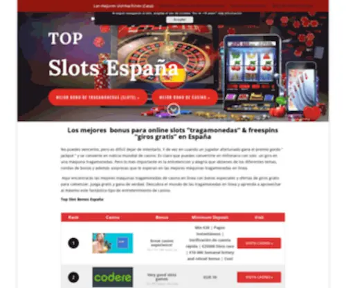Topslots-Spain.com(Slot machine(tragamonedas)) Screenshot