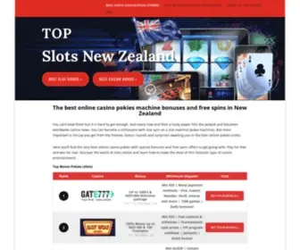 Topslotsnz.com Screenshot