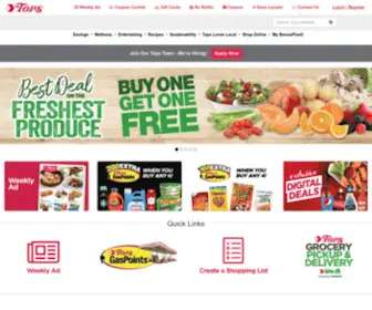 Topsmarkets.com(Tops Friendly Markets) Screenshot
