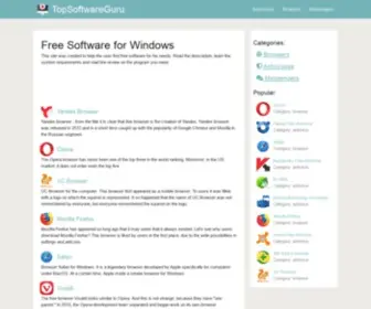 Topsoftwareguru.com(Free Software for Windows) Screenshot