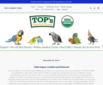 Topsparrotfood.com(TOP's Parrot Food) Screenshot