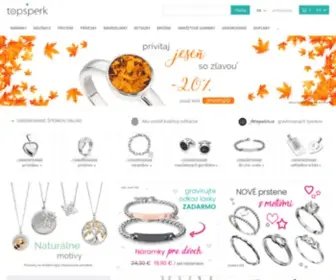 Topsperk.sk(Strieborné šperky sú dominantou nášho online) Screenshot